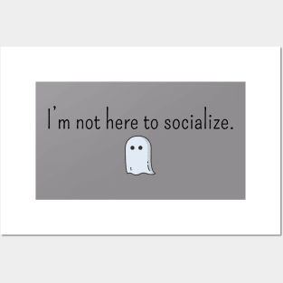 Introvert ghost | Halloween Posters and Art